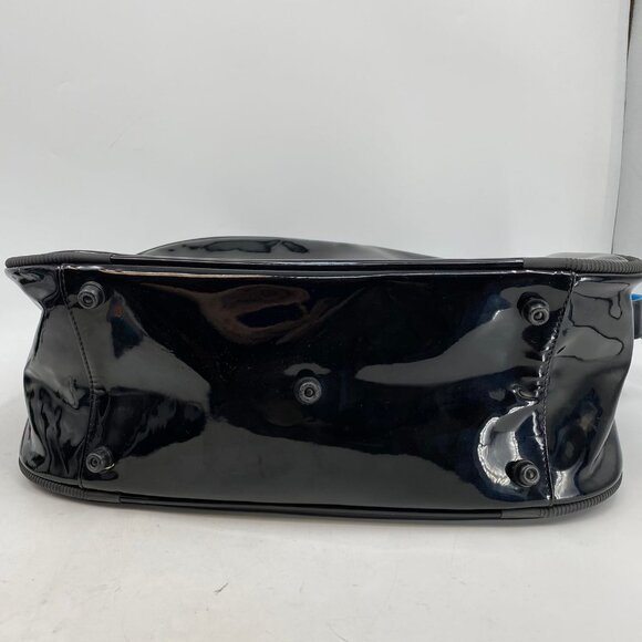 Nike Black Blue Zip Messenger Travel Bag | Good Condition - Picture 2 of 8